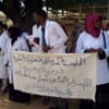 Khartoum airport workers take part in the May 28 strike