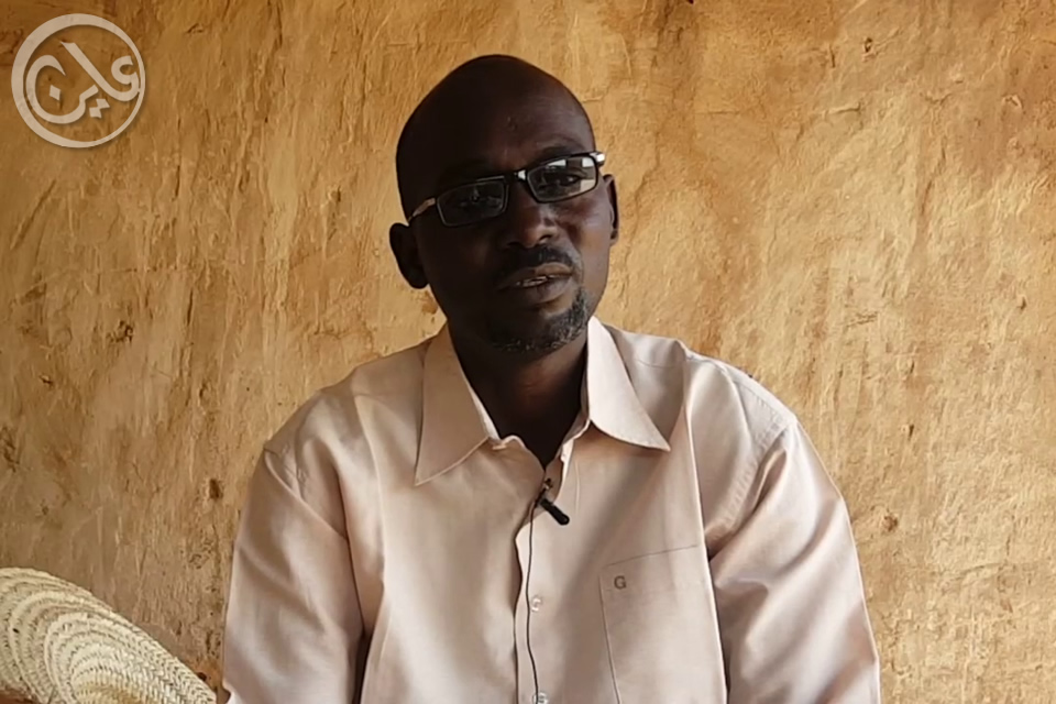 Isaac Abdullah Ibrahim is a primary school teacher in Abou Shouk Camp