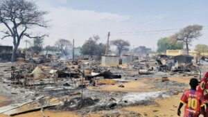 IDP camps burnt in Geneina (social media)