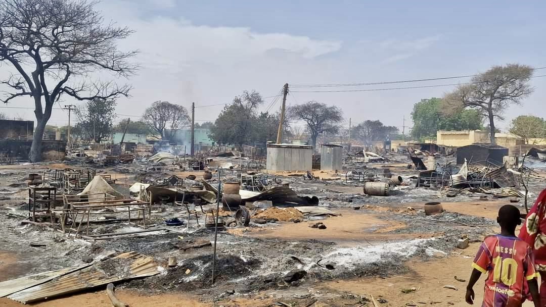 IDP camps burnt