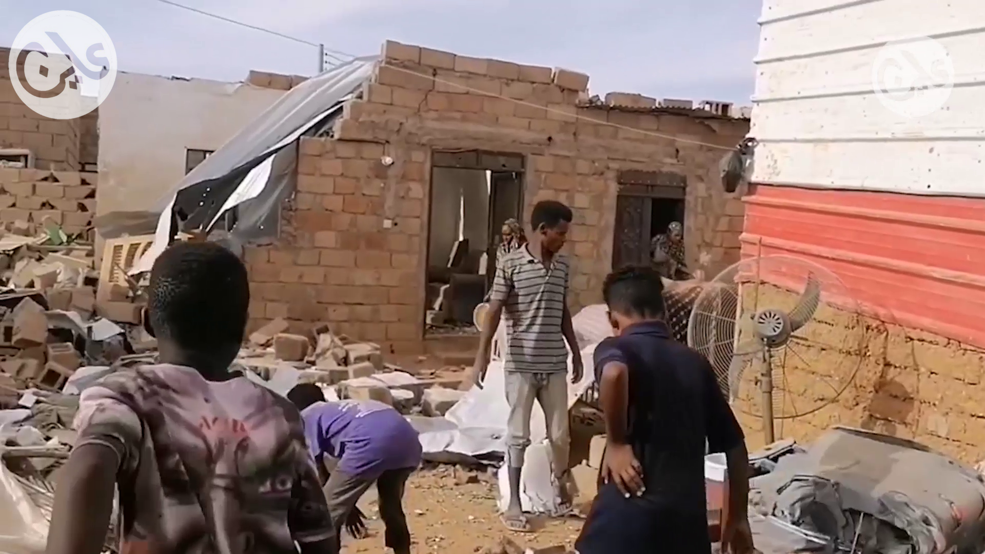 House being bombed in Omdurman – Ayin report “Siege of War – Fear and Concern of Urban Warfare – April 2023