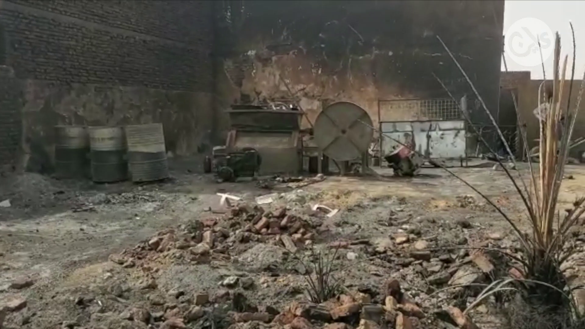 حجم الدمار في معسكر ابو شوك