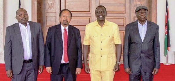 President-Ruto-poses-with-former-Sudans-PM-Hamduk-SPLM-N-leader-al-Hulu-and-SLM-leaderal-Nur-after-the-signing-of-Nairobi-Declaration-on-May-18-2024-768×485 2